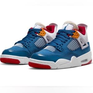 Air Jordan 4 IV Retro Messy Room GS size 5Y French Blue White Gym Red